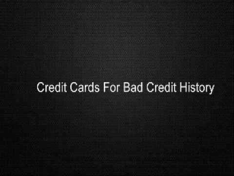Credit Cards For Bad Credit History