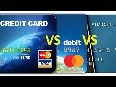 Credit Card vs. Debit Card vs. ATM card – Comparison