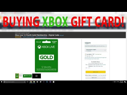 Buying XBOX Gift Card From Amazon!