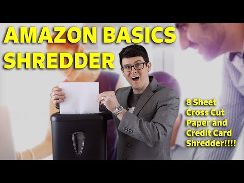 Amazon Basics 8 Sheet Cross Cut Paper and Credit Card Shredder – Review