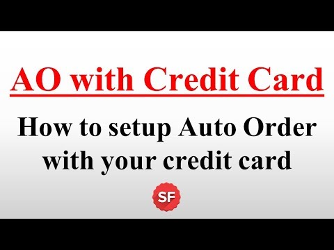 Adding your credit card to Auto Order items from Amazon