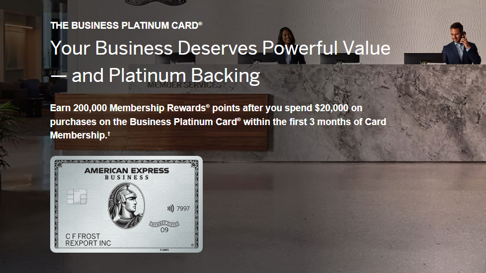 Amex Business Platinum: 200K Bonus Points Offer