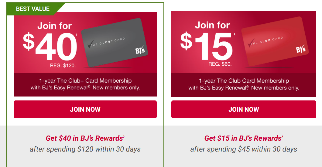 BJ's Wholesale Club Membership: Free Club+ or Club Card?