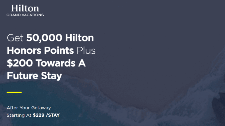 Hilton Timeshare Deal: 50K Points + $200 Gift Card!