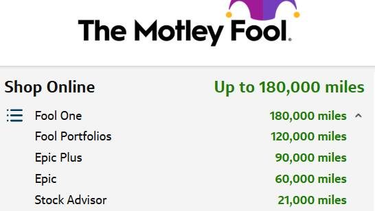 Capital One: Earn 180K Miles with Motley Fool!
