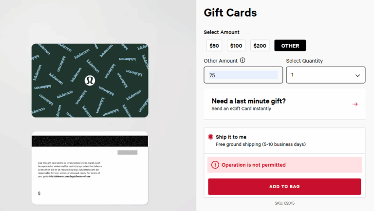 Lululemon Gift Cards Sell Out Fast: Amex Offer Fuels Demand