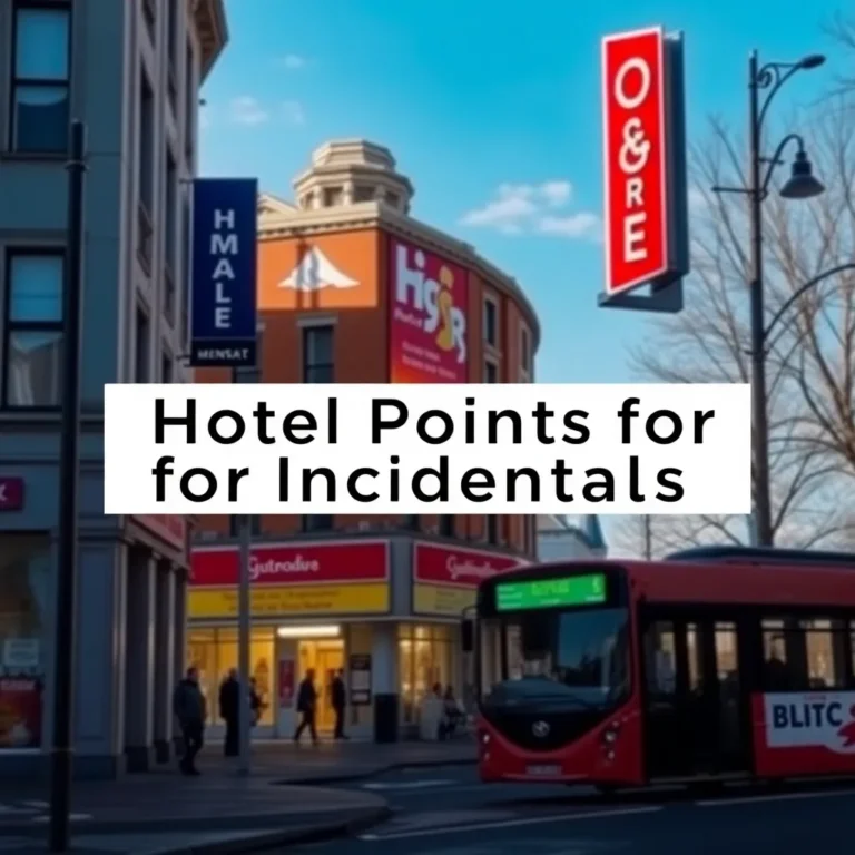 Hotel Points for Incidentals: Best Value & Schemes Compared